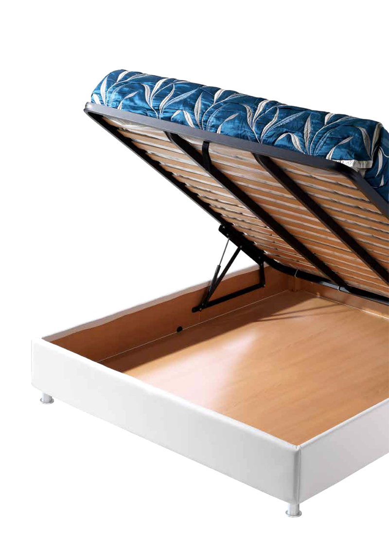 Letto contenitore diamante il lenzuolo