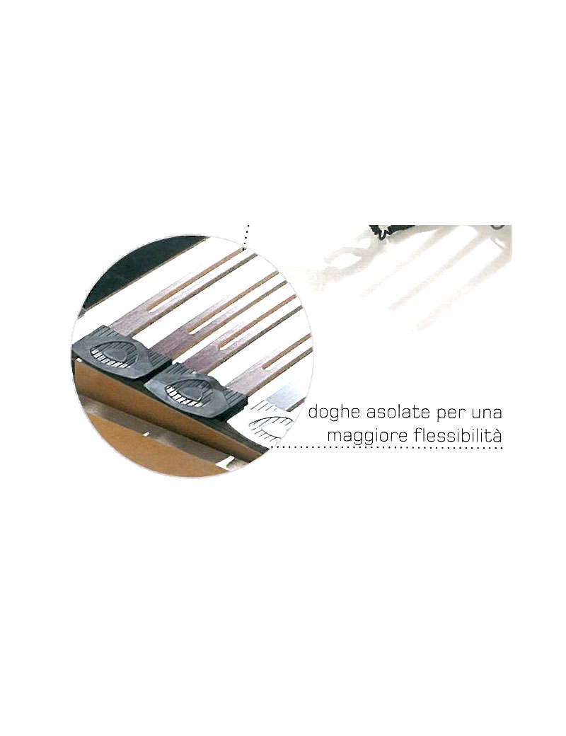 Rete in legno ergonomica terapedic fissa