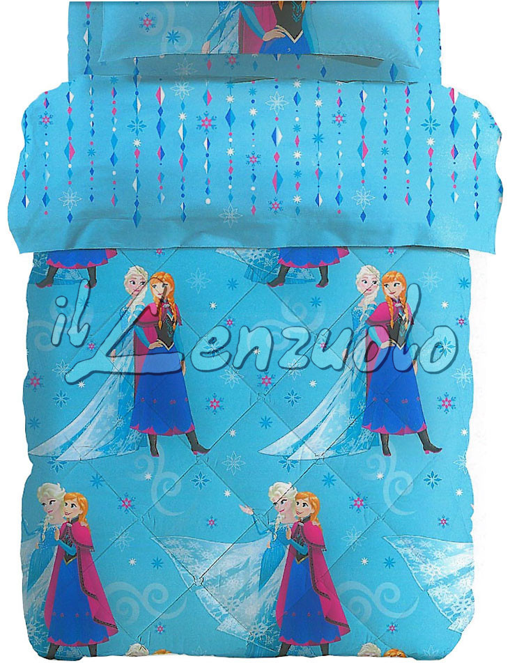 Piumoni Caleffi Disney trapunta disney letto singolo frozen cristal di caleffi Piumoni Caleffi Disney trapunta disney letto singolo frozen cristal di caleffi