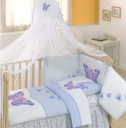 Trapunta lettino sfilabile con paracolpi Anne Geddes BUTTERFLY