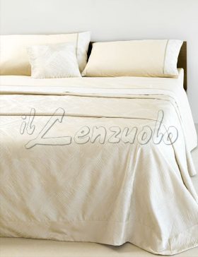 Copriletto matrimoniale estivo tessuto jacquard FLOYD di Battaglia