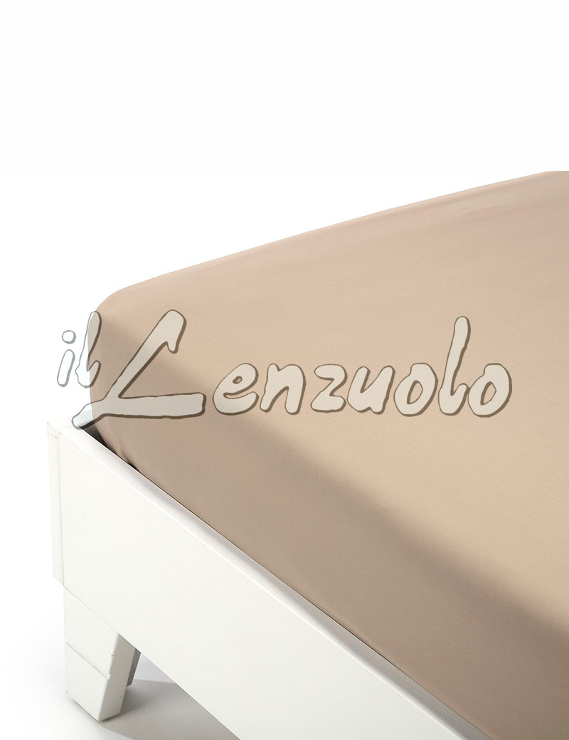 KLULK Set Lenzuola Completo Letto Una Piazza E Mezza Sabbia, Lenzuolo Sotto  Con Angoli + Lenzuolo Sopra + Federa