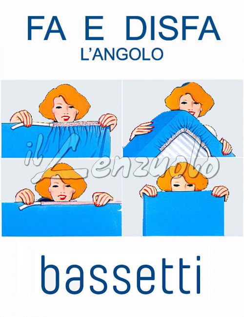 Lenzuolo Bassetti coordinabile sotto bianco in cotone