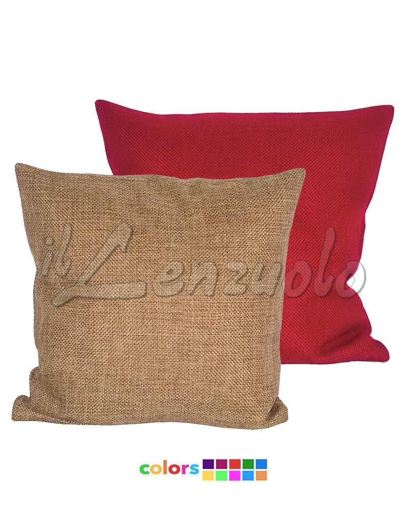Cuscino In Canapa Per Arredo Salotto E Divano - Scegli Tra 6 Colori E Misure 45x45 O 60x60 - Ipoallergenico