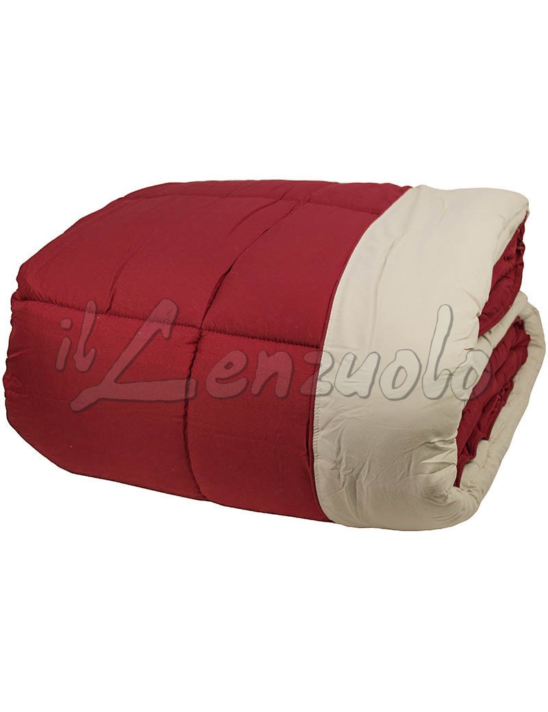 200 x 200 cm bordeaux/grigio Basics Trapunta double-face in microfibra 200 x 200 cm bordeaux/grigio Basics Trapunta double-face in microfibra