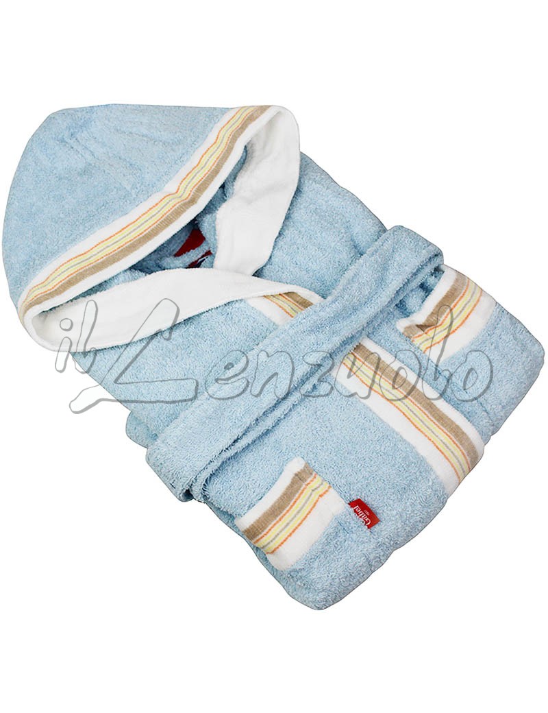 Sensei Accappatoio Bambino Uni 6 Anni Lavanda - 100% Cotone 450 G/m² Con Cappuccio E Tasche