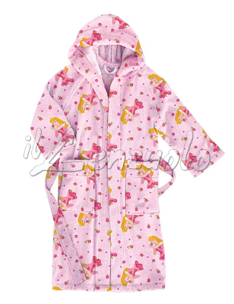 da Bambina Colore: Rosa Frozen Accappatoio con Cappuccio