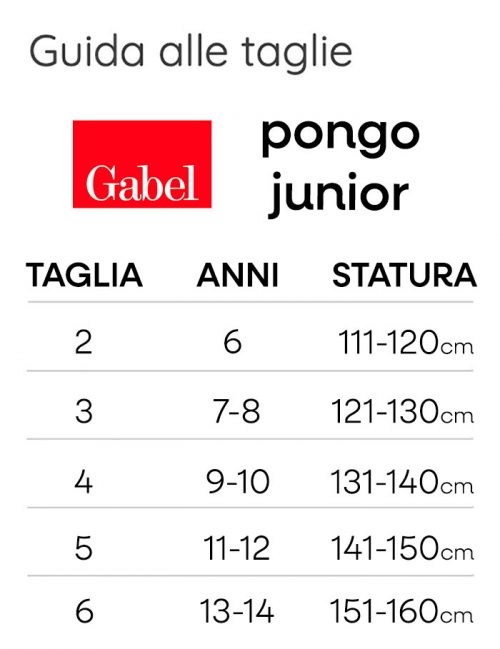 accappatoio-gabel-pongo-junior-guida-alle-taglie