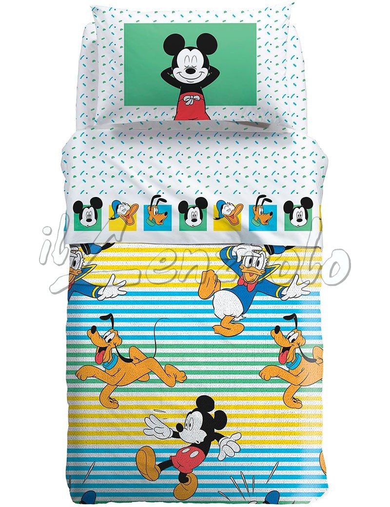 Copriletto Una Piazza E Mezza Disney Mickey Estate Trapuntino Estivo