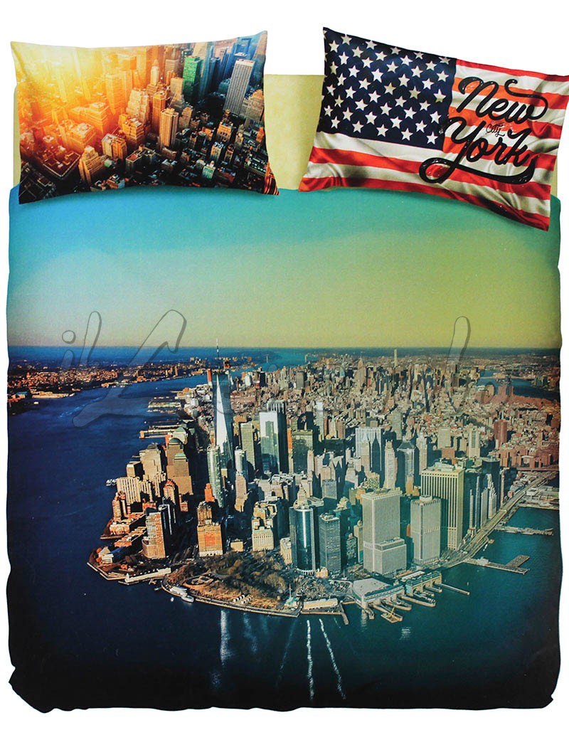 Copripiumino Matrimoniale Bassetti New York.Copripiumino Matrimoniale Bassetti Completo Ny Island