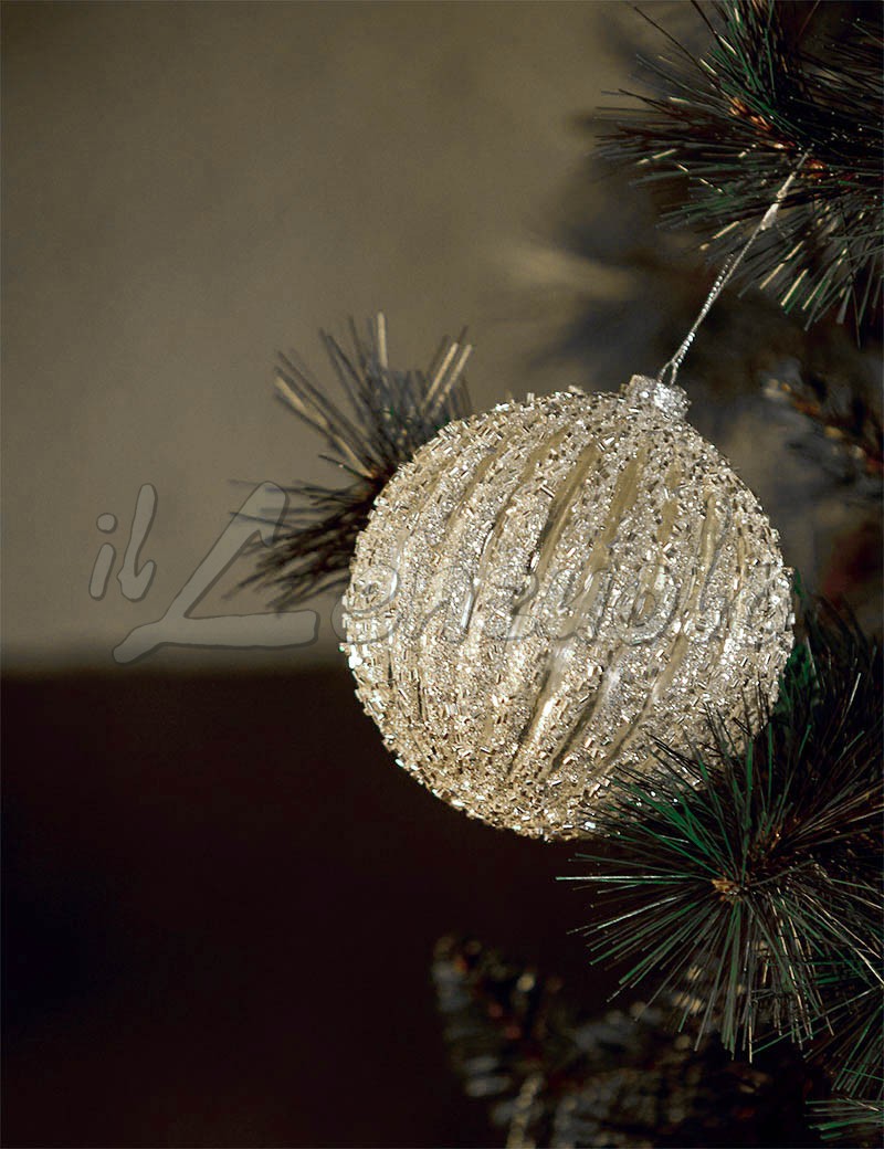 8 palline di Natale cuciture vetro 57mm lucentezza opaca SFERA DI NATALE SFERA ALBERO GIOIELLI 