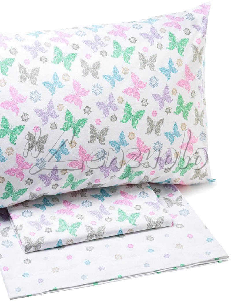 Lenzuola matrimoniali Caleffi GAIA in puro cotone ...