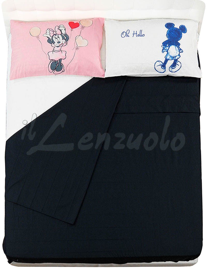 Completo Lenzuola Letto Singolo Minnie Garden Caleffi