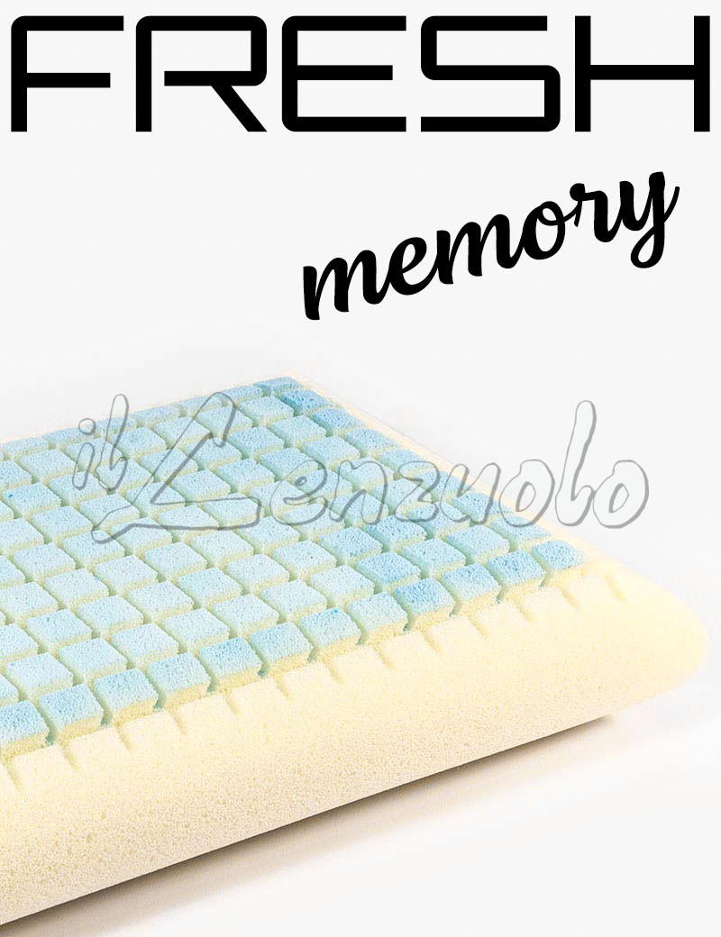 Cuscino memory FRESH anallergico-antibatterico ortopedico ergonomico