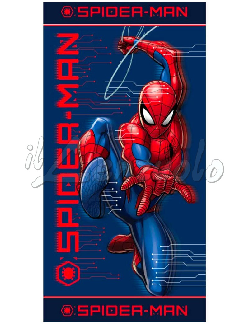 DP Spiderman Telo mare 100% cotone Dimensioni 70 x 140 cm 