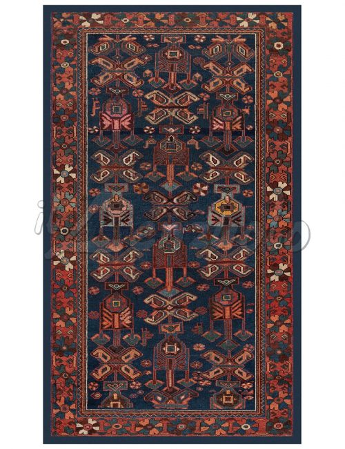 tappeto-persiano-finicop-bakhtiari-ninfee-dettaglio