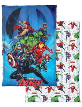 Marvel Coperta Morbigua: Guanto Dell'Infinito Con Pietre, 116x381 Cm, Micro Raschel, Multicolore