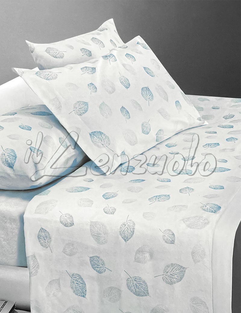 sleepling Biancheria da letto in Biber, flanella 155 x 220 cm, bianca e