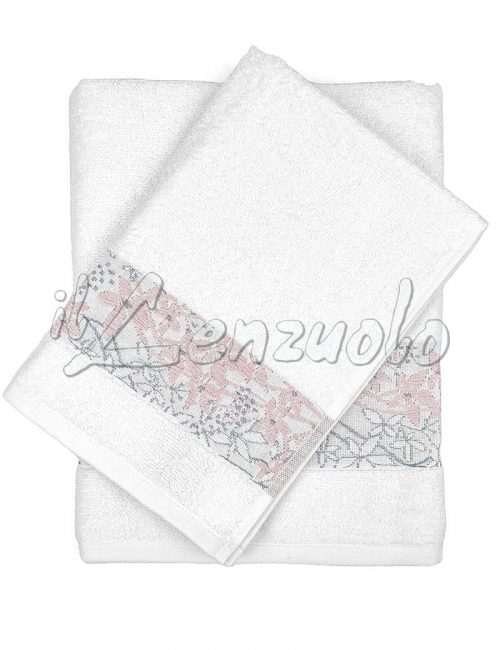 Asciugamani bagno jacquard set TOPAZIO Coppia 1+1