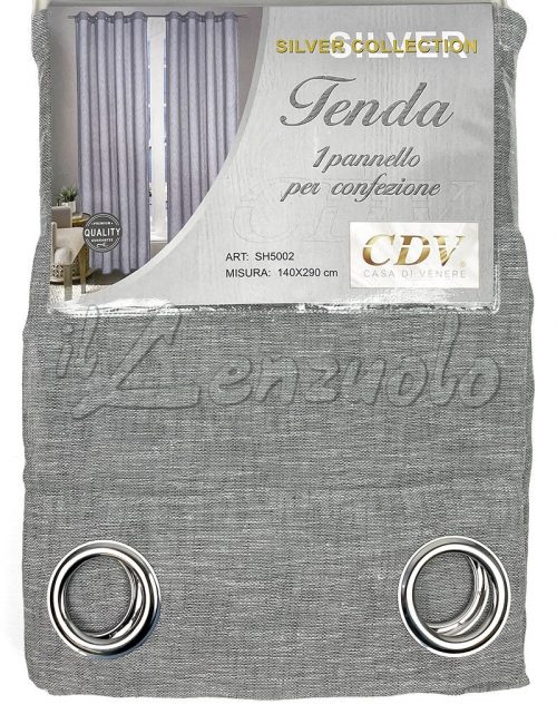 Tenda pannello TINTA UNITA con occhielli cm 140x290