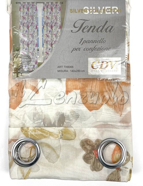 Tenda pannello FLOWER con occhielli cm 140x280