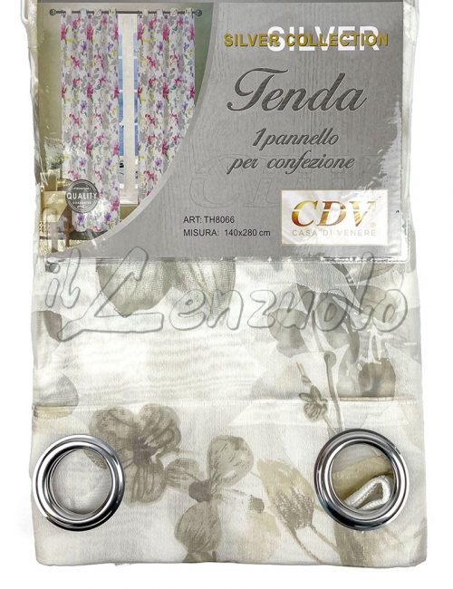 Tenda pannello FLOWER con occhielli cm 140x280