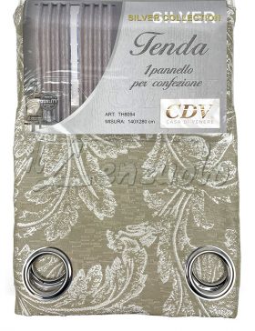 Tenda pannello jacquard NATURA con occhielli cm 140x280