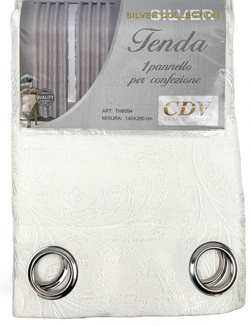 Tenda pannello jacquard NATURA con occhielli cm 140x280