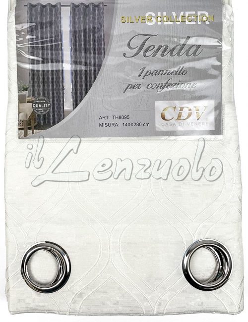 Tenda pannello jacquard MOTIVI con occhielli cm 140x280