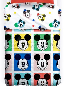 Copriletto singolo Disney MICKEY COLORS - Trapuntino estivo