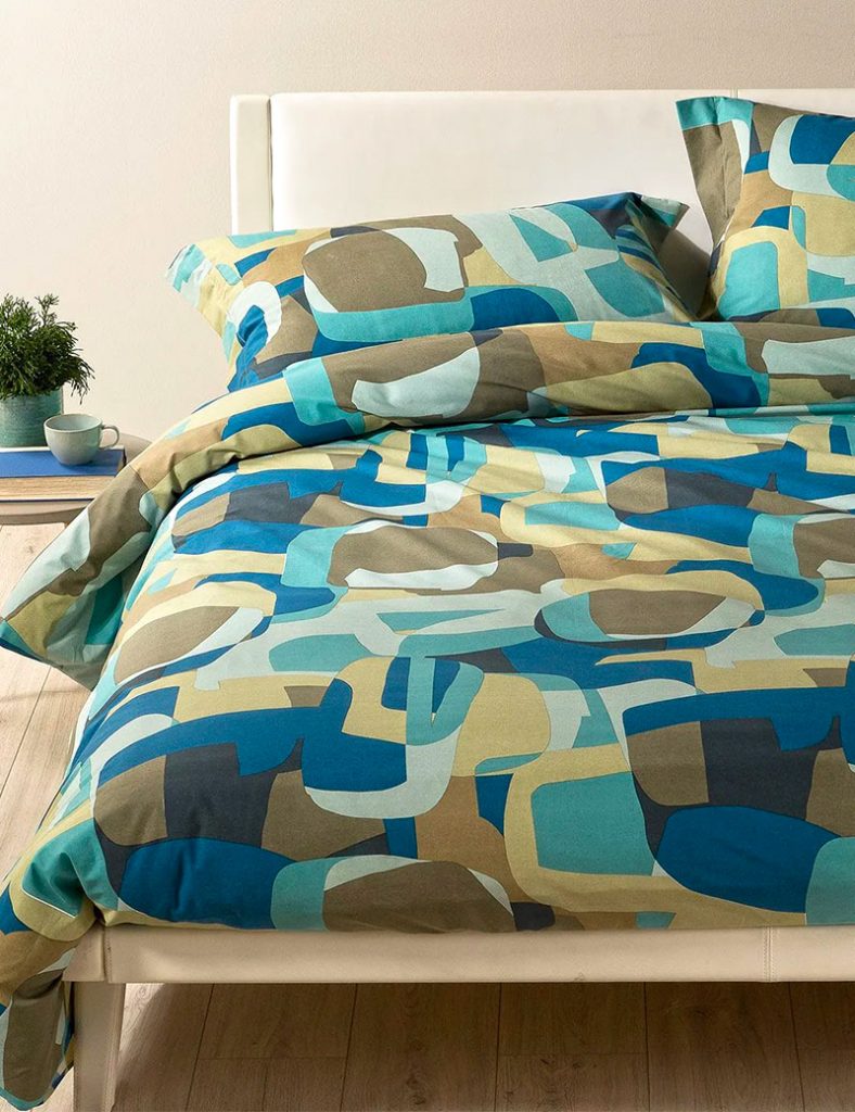 NÄSSELKLOCKA Copripiumino E 2 Federe, Grigio Scuro-verde/fantasia - Foto 4