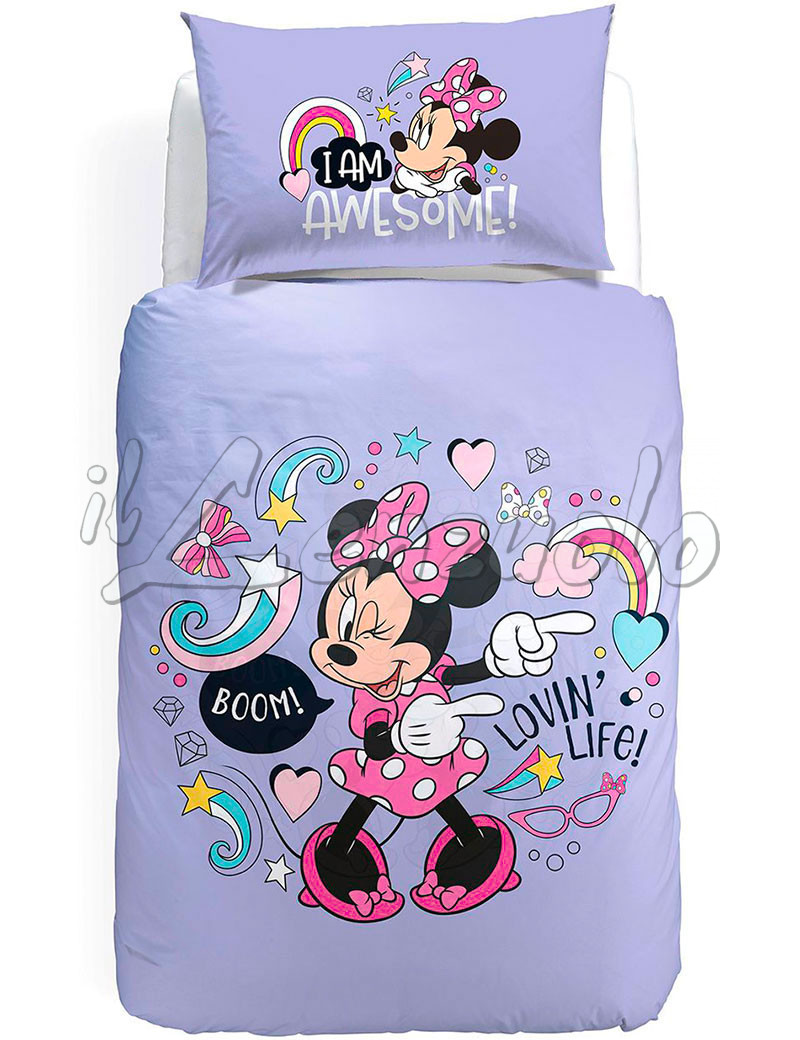 Copripiumino singolo Disney MINNIE BOOM di Caleffi