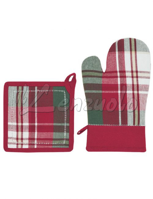 guanto-forno-e-presina-natalizi-tartan