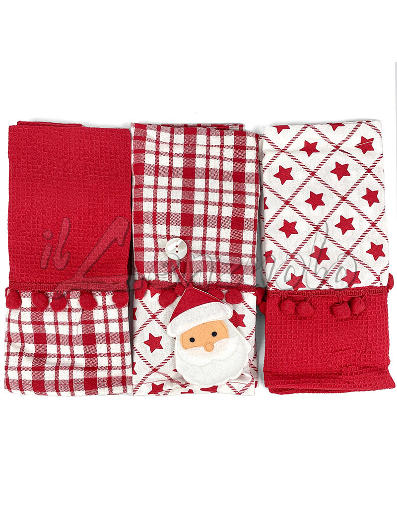 Set Di 4 Strofinacci Natalizi In Cotone, 71x71 Cm, Con Frasi Da Film, Decorazione Per La Cucina A Tema Festivo, Regalo Divertente