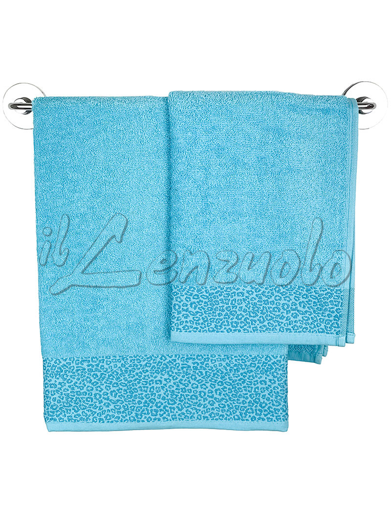 SET ASCIUGAMANI BAGNO Spugna In Cotone Bassetti Time Viso E Ospite