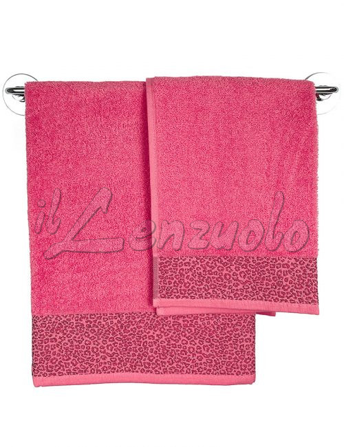 asciugamani-bassetti-leo-rosa