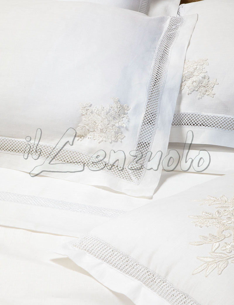 Corredo sposa: Copriletto, lenzuola matrimoniali e cuscino MARTIN
