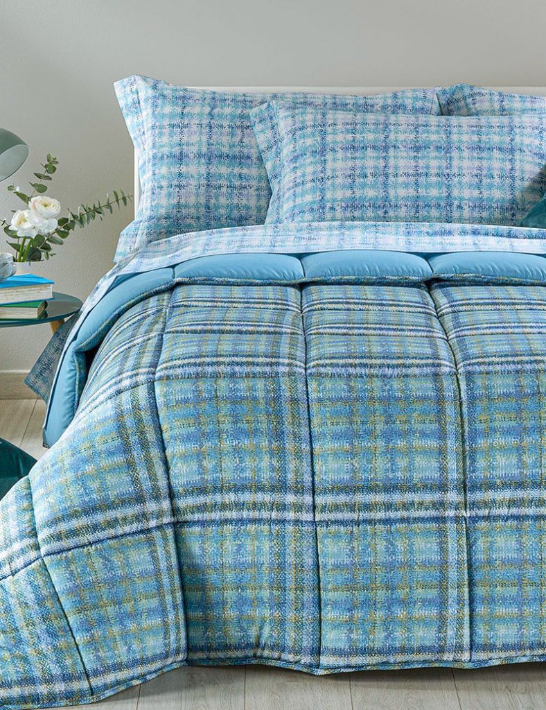 Piumone Anallergico Bassetti 1 Stella – Singolo 155x200, Microfibra Trapuntata A Onde, Lavabile E Made In Italy