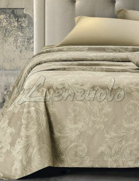 Copriletto matrimoniale estivo jacquard CORA di Ferrari