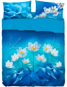 Lenzuola copriletto matrimoniali Bassetti BLU MIX