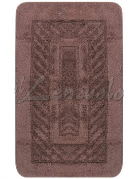 Tappeto bagno jacquard in cotone CARRE' di Gabel