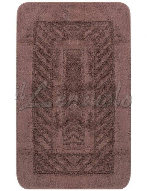 Tappeto bagno jacquard in cotone CARRE' di Gabel