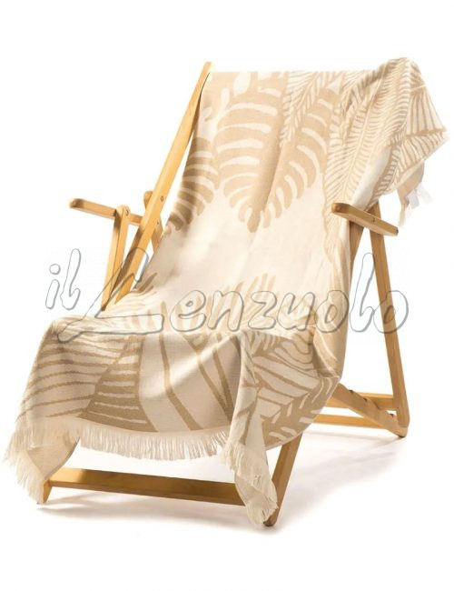 Telo mare in cotone jacquard fouta OASI di Caleffi