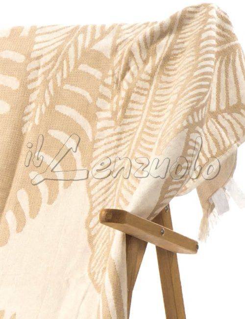 Telo mare in cotone jacquard fouta OASI di Caleffi