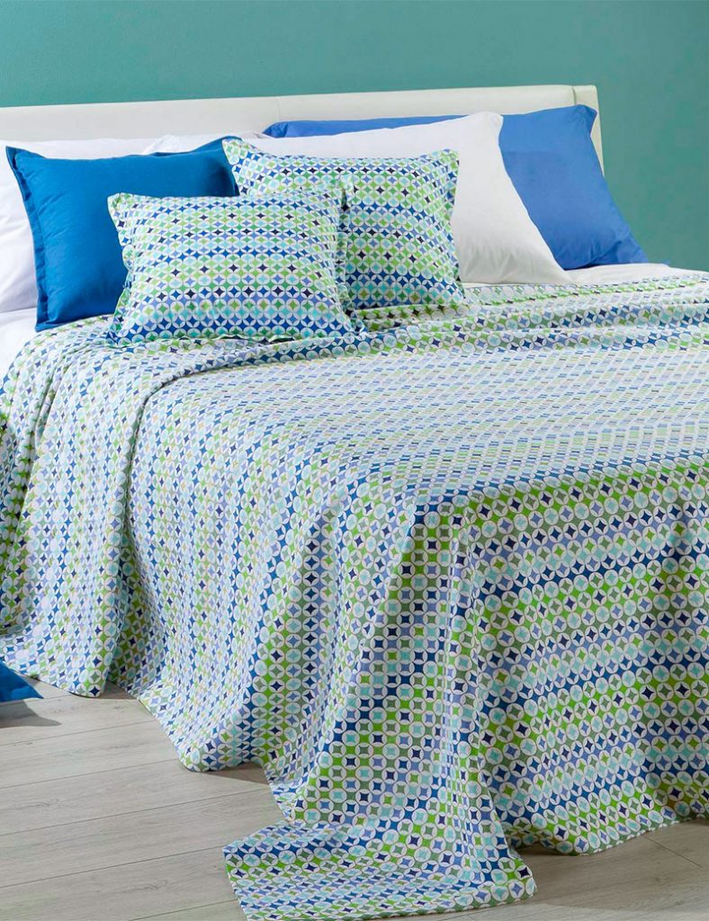 LFD Home |Copriletto Trapuntato Clio Trapuntino Una Piazza Double Face Turchese