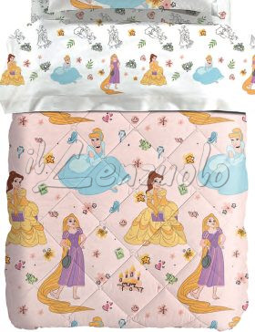 Trapunta singola Disney in cotone PRINCESS di Caleffi