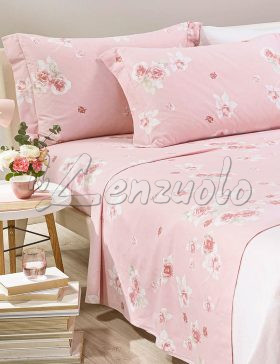 lenzuola-matrimoniali-flanella-caleffi-floral-style-rosa