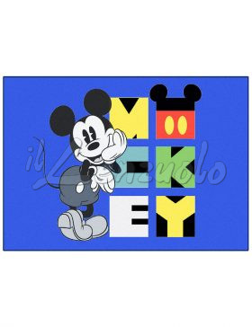 Tappeto per cameretta bambini Disney MICKEY cm 80x120