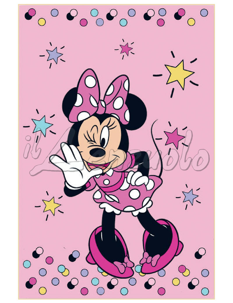 Tappeto cameretta bambini Disney MINNIE cm 80x120