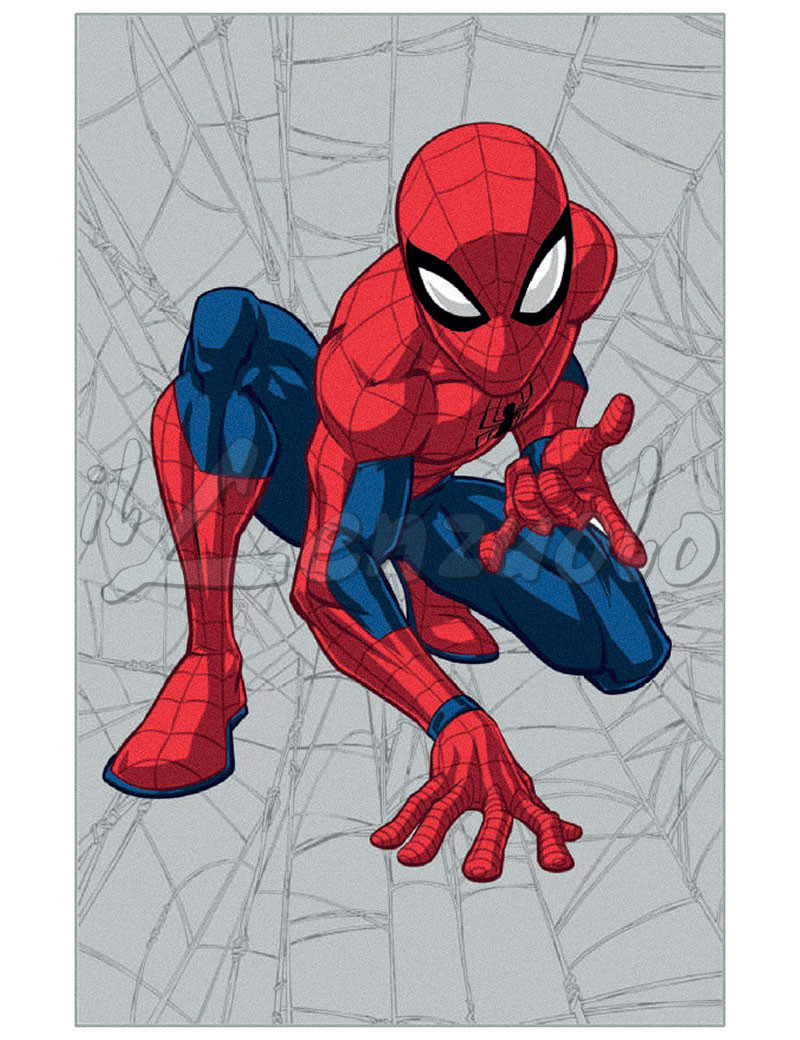 Tappeto cameretta bambini Marvel SPIDERMAN GAME cm 80x120